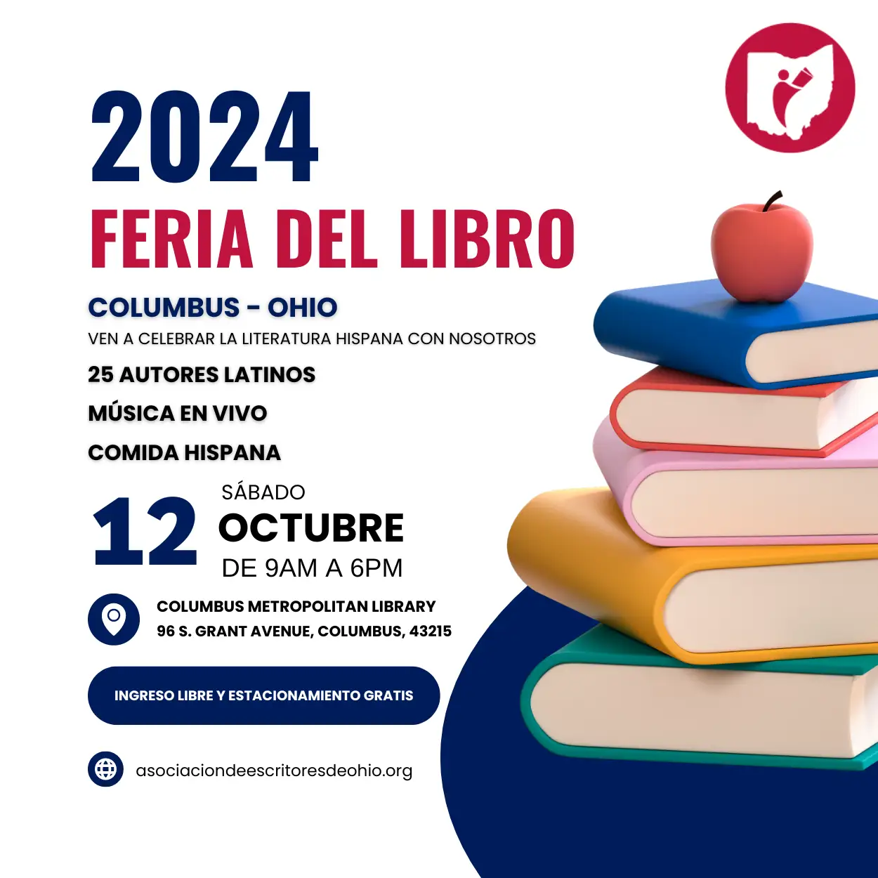 Póster Oficial Feria del Libro 2024