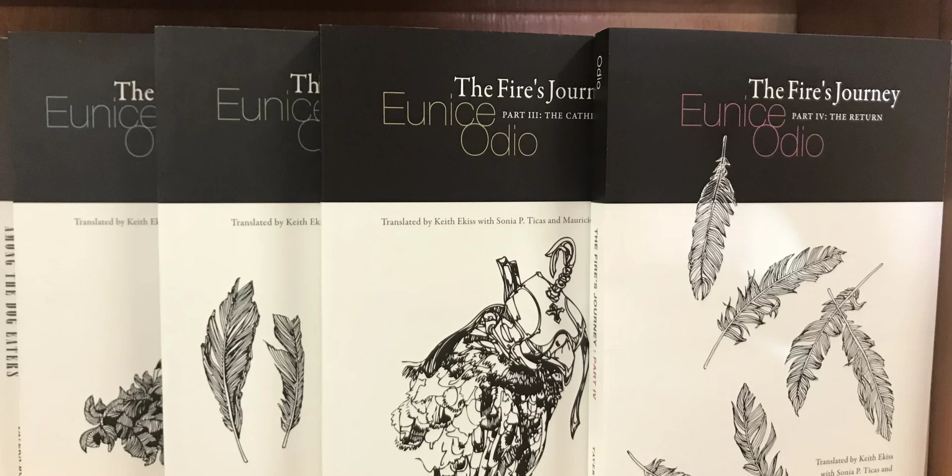 "Portada de 'The Fire's Journey' de Eunice Odio"