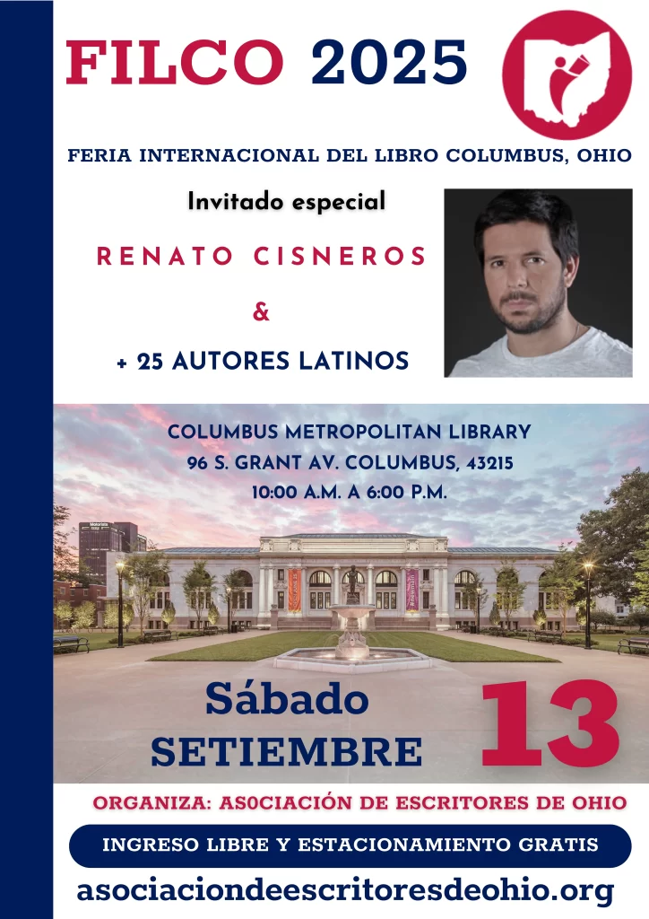 Renato Cisneros en la Feria Internacional del Libro de Columbus 2025.