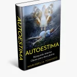 Portada del libro Autoestima: Búsqueda Interior de Marisbelia Tomodo, con fondo cálido y tipografía en dorado que invita al crecimiento personal.
