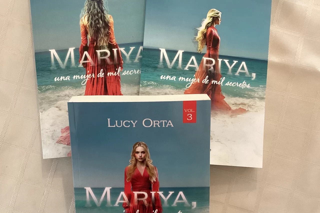 Portada de la trilogía Mariya, una mujer de mil secretos de Lucy Orta (Vol. 1-3).