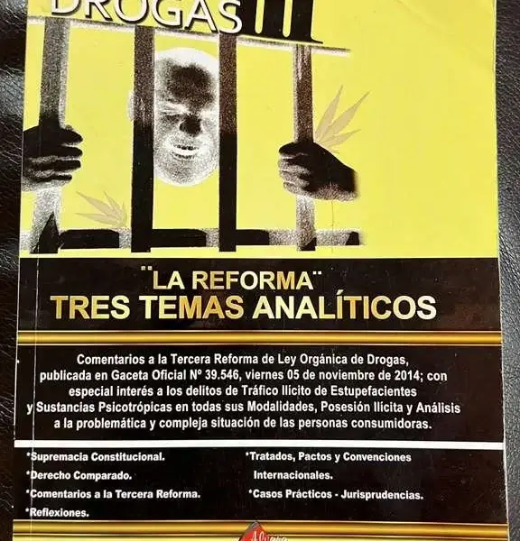 Portada del libro Drogas III – La Reforma: Tres Temas Analíticos, obra jurídica de Jorge Luis Gaviria Linares.