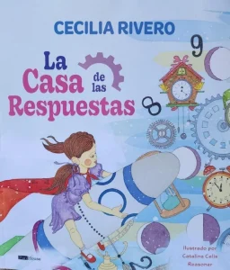 Portada del libro La Casa de las Respuestas de Cecilia Rivero sobre preguntas y crecimiento interior.