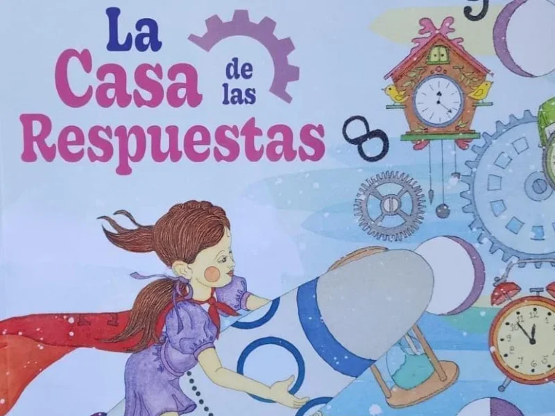 Portada del libro La Casa de las Respuestas de Cecilia Rivero sobre preguntas y crecimiento interior.