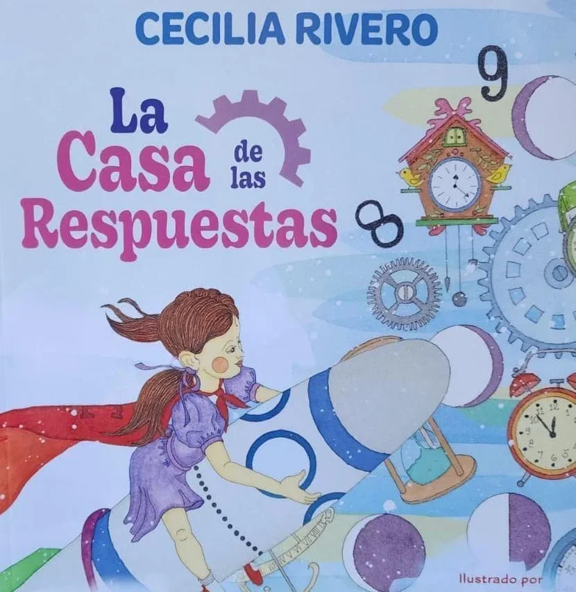 Portada del libro La Casa de las Respuestas de Cecilia Rivero sobre preguntas y crecimiento interior.