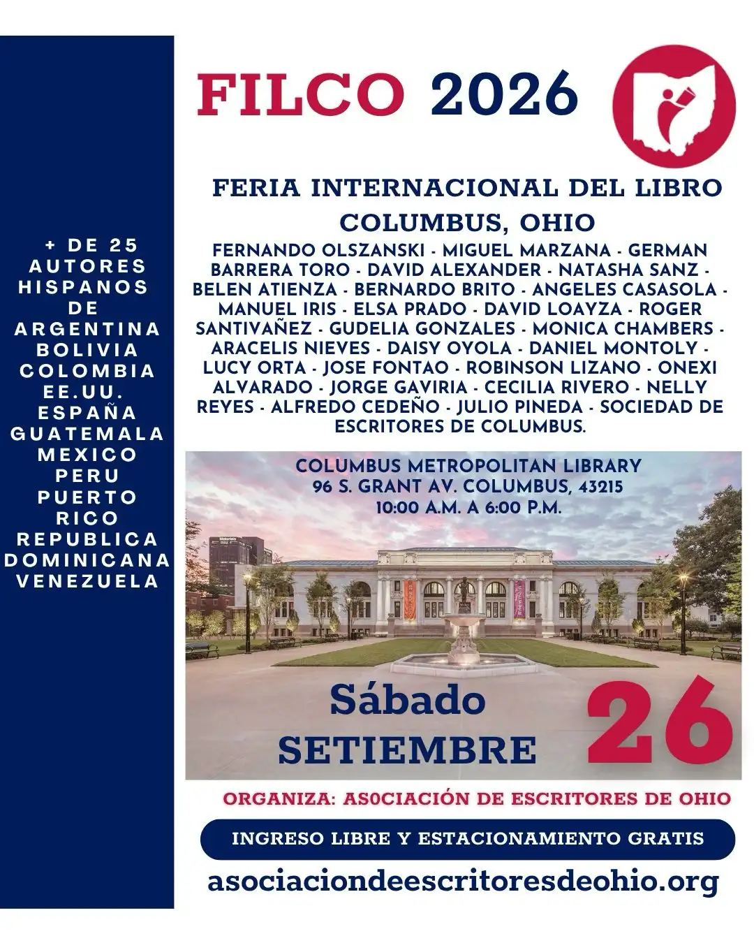 Póster Oficial Feria del Libro 2026